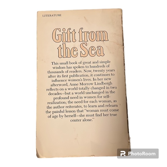 RARE | VINTAGE | Softcover Novel | Gift from the Sea | Anne Morrow Lindbergh - Picture 2 of 2